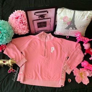 Victoria’s Secret Pink Logo Quarter Zip